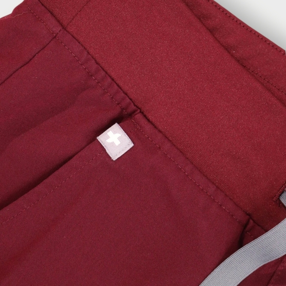 FIGS Zamora Jogger Scrub Pants Burgundy Red Technical Collection Size XX-SMALL - Picture 5 of 9